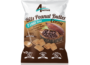 Snacks de céréales avec remplissage de noix des cacahuéttes et de cocoa